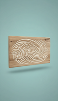 Driftwood welcome sign with hand engraving